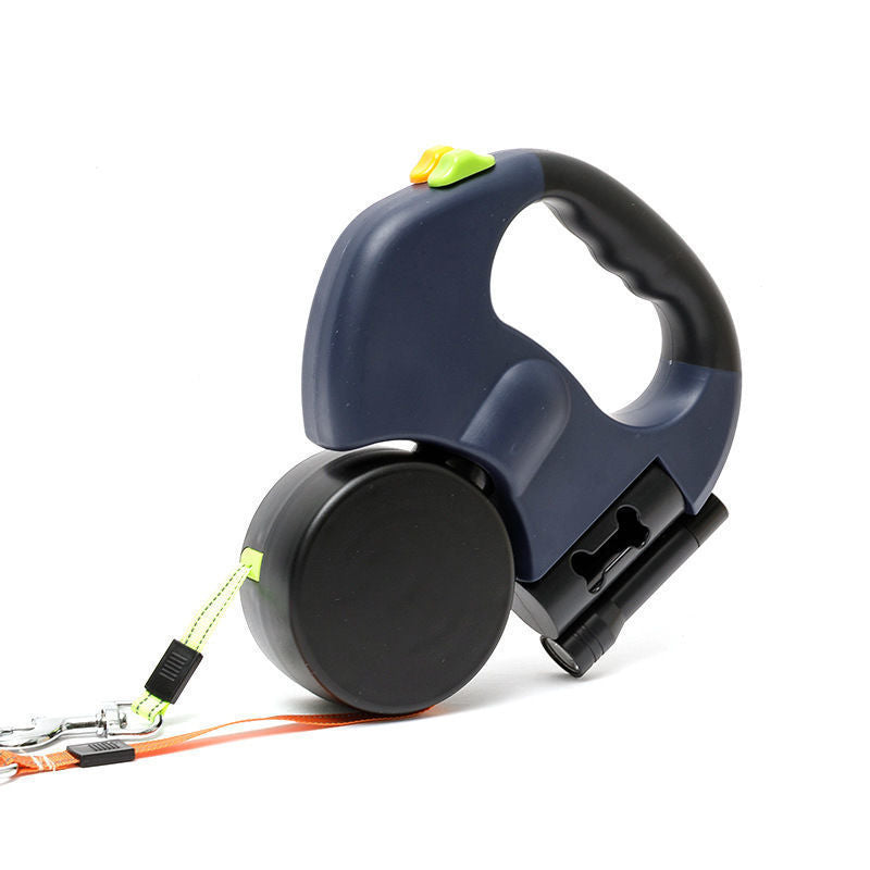 Dual Retractable Pet Leash for Walking Two Dogs
