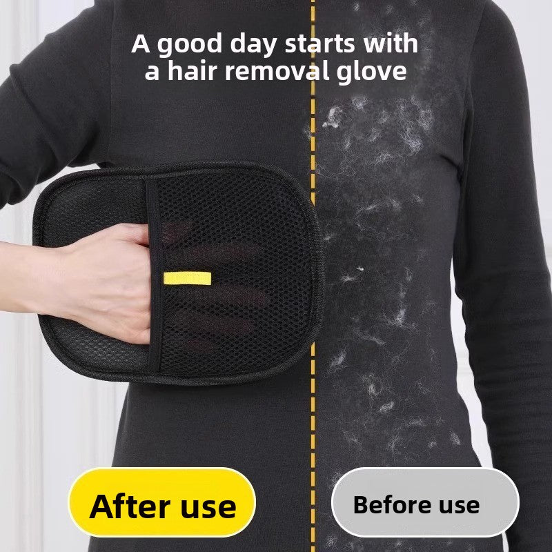 Double-Sided Pet Hair Removal & Grooming Glove Brush