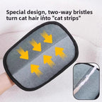 Double-Sided Pet Hair Removal & Grooming Glove Brush