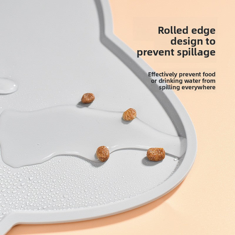 Non‑Slip Waterproof Silicone Pet Feeding Mat for Dogs & Cats
