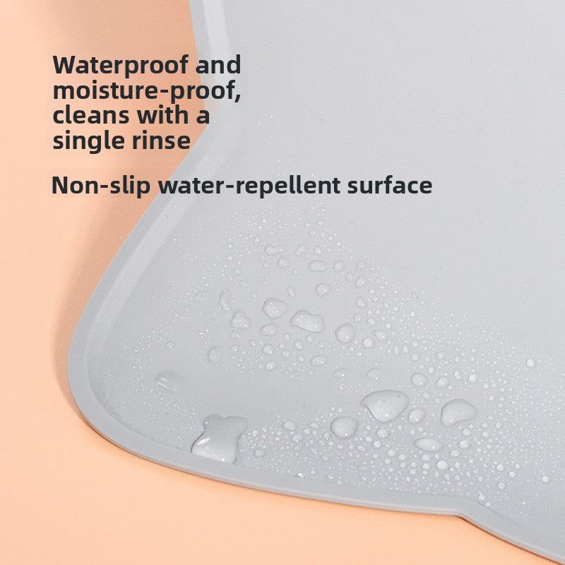 Non‑Slip Waterproof Silicone Pet Feeding Mat for Dogs & Cats