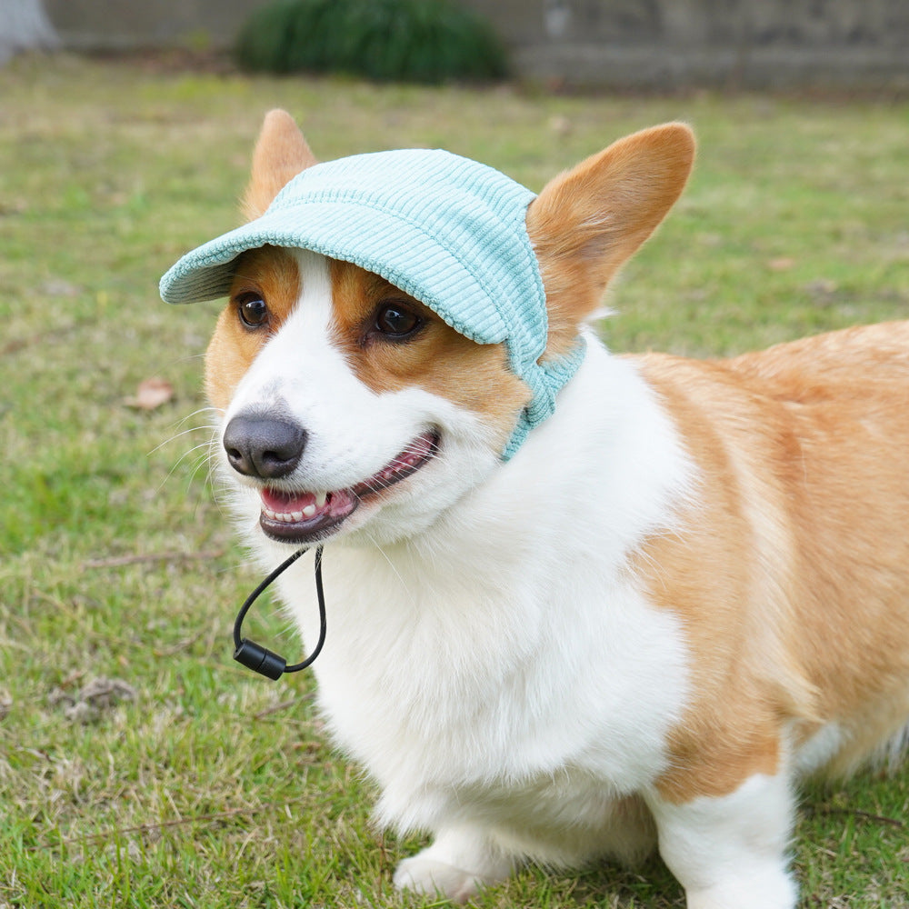 Corduroy Pet Sun Hat for Dogs & Cats