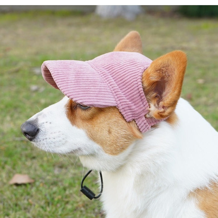 Corduroy Pet Sun Hat for Dogs & Cats