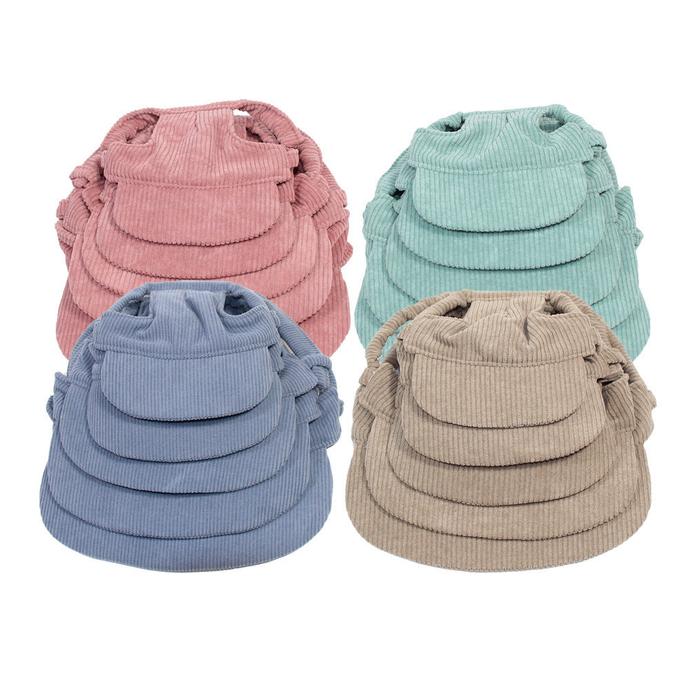 Corduroy Pet Sun Hat for Dogs & Cats