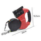 Dual Retractable Pet Leash for Walking Two Dogs