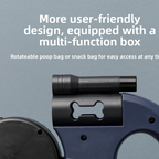 Dual Retractable Pet Leash for Walking Two Dogs