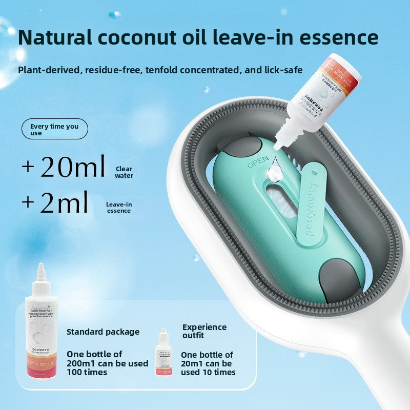 Water Tank Pet Grooming Comb for Cats and Dogs